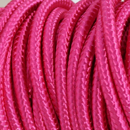 CÂBLE ELECTRIQUE TEXTILE FUCHSIA