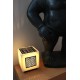 LAMPE BOUGIE CUBIC IVOIRE