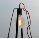 LAMPE LU CABLE ROUGE