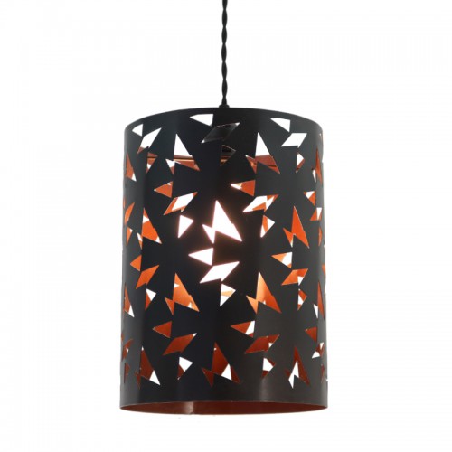 MAGUY. Suspension acier oxydé D.20cm
