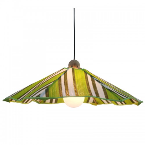 Sénégal Suspension en hêtre avec natte anis D.65cm