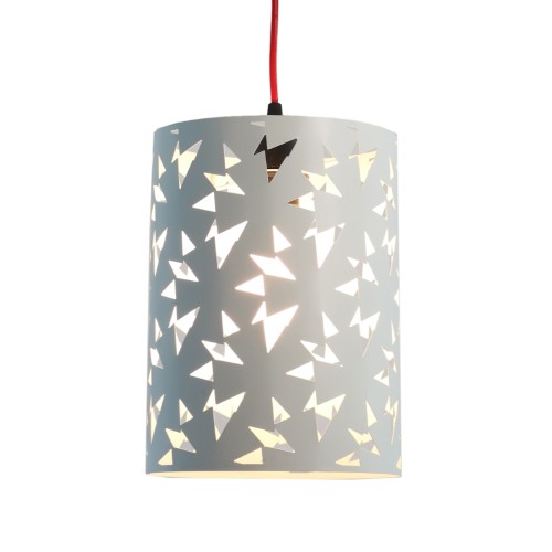 MAGUY. Suspension acier blanc D.20cm