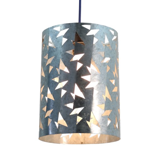 MAGUY. Suspension en acier galvanisé brut D.20cm