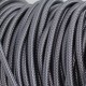 CÂBLE ELECTRIQUE TEXTILE GRIS