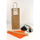 SUSPENSION BOIS & TOILE COTON ORANGE