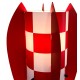 LAMPE ALBOP DAMIER ROUGE