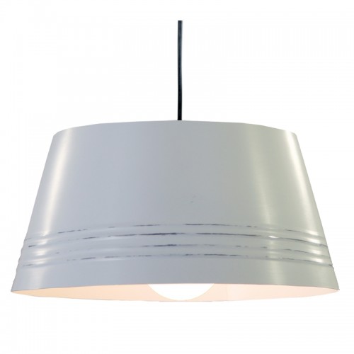 REINE. Suspension en acier blanc D.36cm