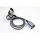 SUSPENSION CABLE TEXTILE GRIS / CHROME