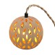 LAMPE BOULE TERRE CUITE - Câble jute tressé