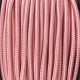 CÂBLE ELECTRIQUE TEXTILE ROSE POUDRÉ