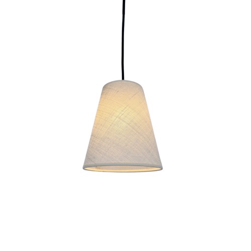 Nola Suspension conique jute blanc non électrifiée D.18cm