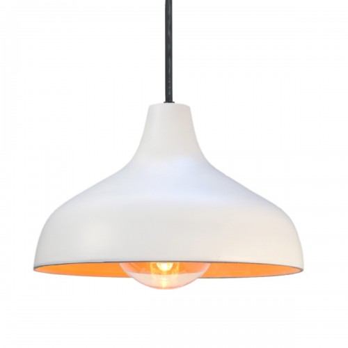 TERY. Suspension extérieur en terre cuite blanche D.25cm