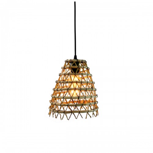K20 Suspension tressée en fibres de palmier D.20cm