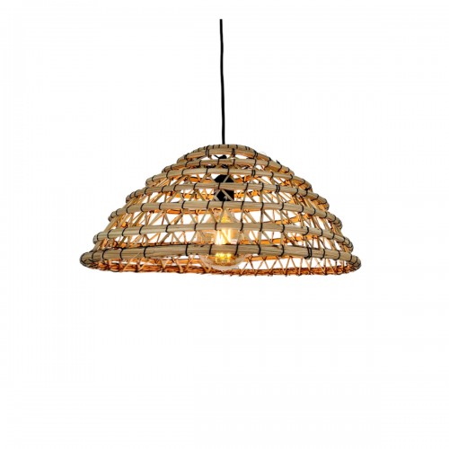 Dôme Suspension tressée en fibres de palmier D.45cm