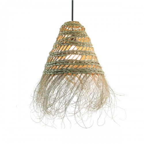 halfa Suspension extérieur petit modèle tressée en fibres végétales D.35cm