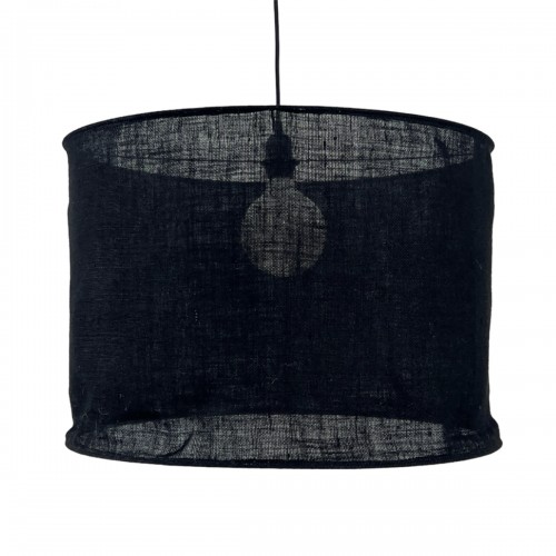 Jadi. Suspension toile de jute noire non électrifiée D.60cm