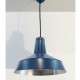 SUSPENSION GALVA Ø 38 CM BLEU GENTIANE CABLE TEXTILE