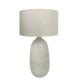LAMPE KÉO BLANCHE MOTIF MAYA ABAT JOUR JUTE