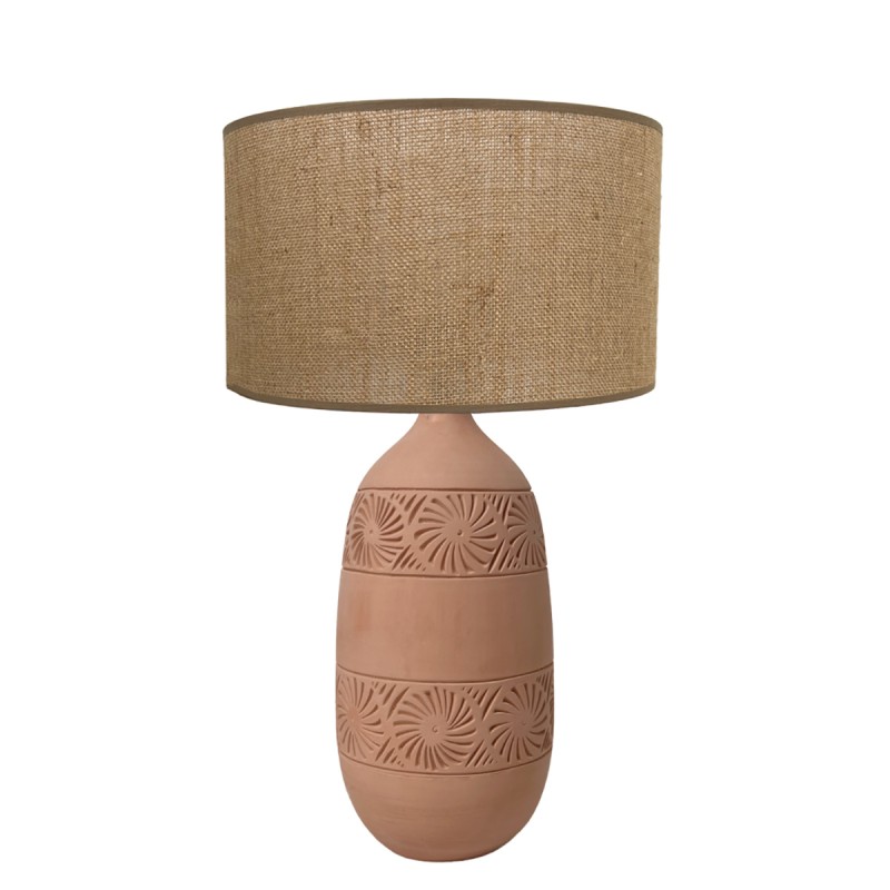 LAMPE KÉO NATURELLE MOTIF MAYA ABAT JOUR JUTE