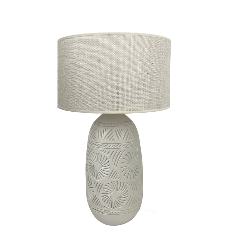 LAMPE KÉO BLANCHE MOTIF SOLEIL