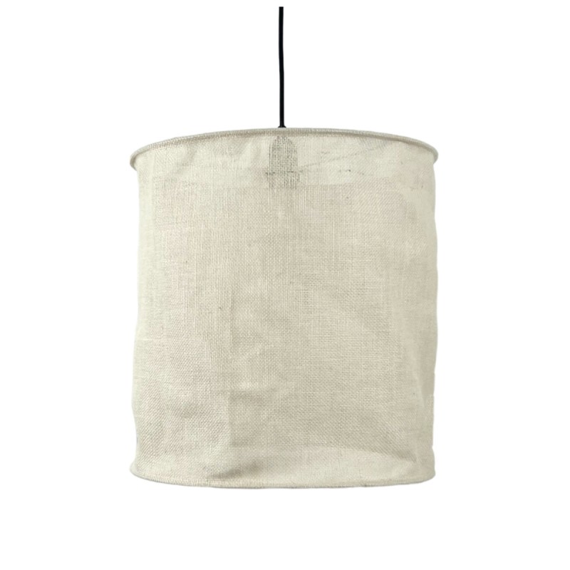 SUSPENSION TOILE DE JUTE Ø 40- BLANC