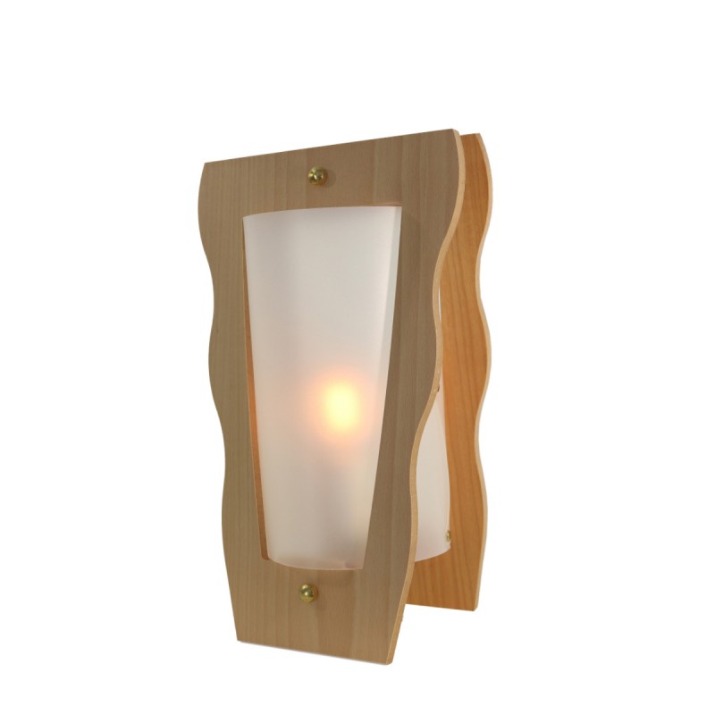 LAMPE VASE NATUREL/OPALE