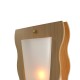 LAMPE VASE NATUREL/OPALE