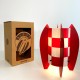 LAMPE ALBOP DAMIER ROUGE