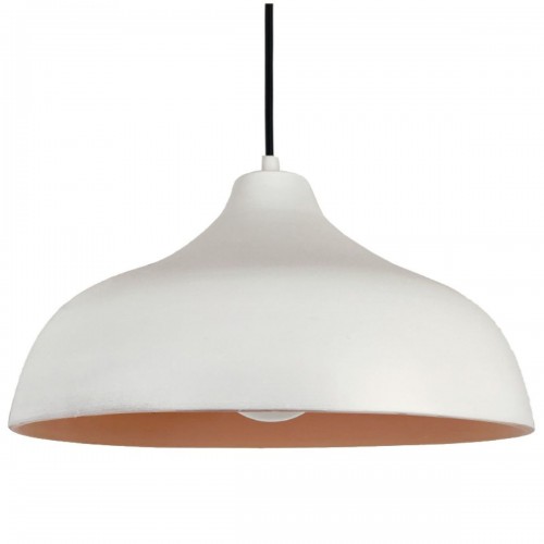 TERY. Suspension extérieur en terre cuite blanc D.35cm