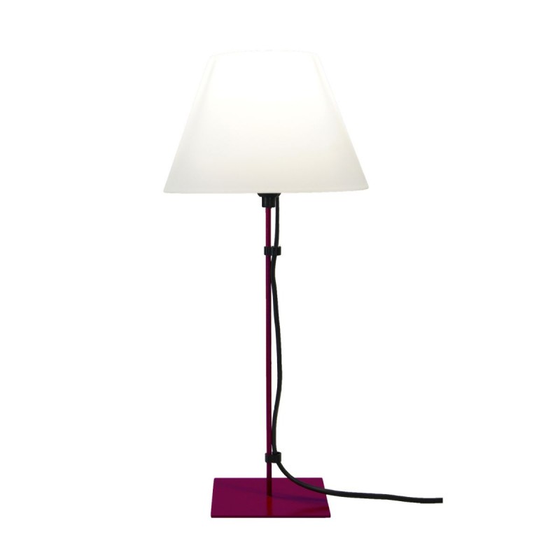 LAMPE FILS AUBERGINE