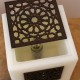 LAMPE BOUGIE ARABESQUE IVOIRE