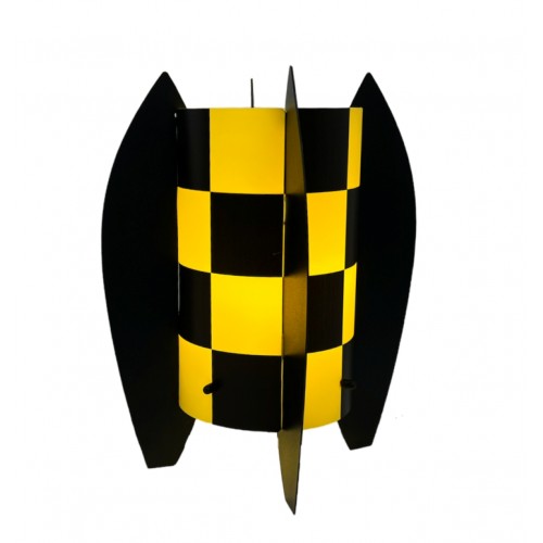 LAMPE ALBOP DAMIER JAUNE