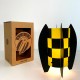 LAMPE ALBOP DAMIER JAUNE