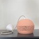 BABEL Suspension en terre cuite motif sara D.21cm - câble textile lin