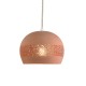 BABEL Suspension en terre cuite motif sara D.21cm - câble textile lin