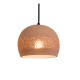 BABEL Suspension en terre cuite motif sara D.21cm - câble textile noir