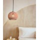 Yazo Suspension en terre cuite D.22cm - câble textile noir