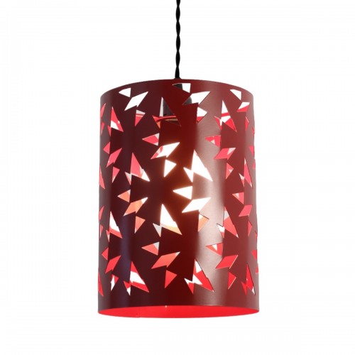 MAGUY. Suspension en acier rouge D.20cm