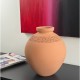 Vase en terre cuite SARA avec motifs