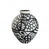 Poterie. Vase OKBA Ø24cm en terre cuite peint à la main