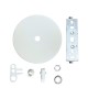 PAVILLON METAL BLANC PLAT AVEC FIXATION PLAFOND