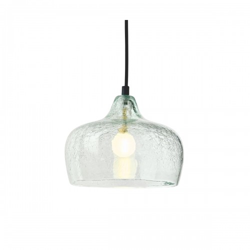 Iris Suspension Ø21cm en verre soufflé craquelé clair