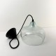 Iris Suspension Ø21cm en verre craquelé transparent