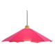 SUSPENSION BOIS & TOILE COTON FRAMBOISE