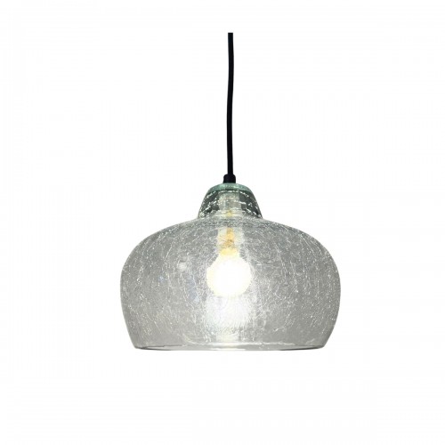 Iris Suspension Ø21cm en verre craquelé fumé