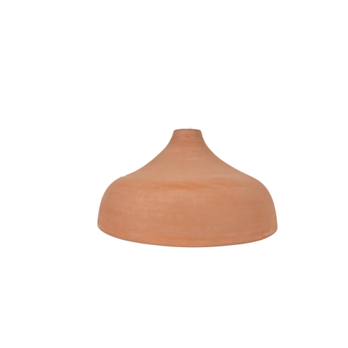 TERY. Suspension Ø35cm en terre cuite naturelle - sans équipement électrique