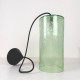Luce Suspension Ø13.5cm en verre soufflé craquelé jade