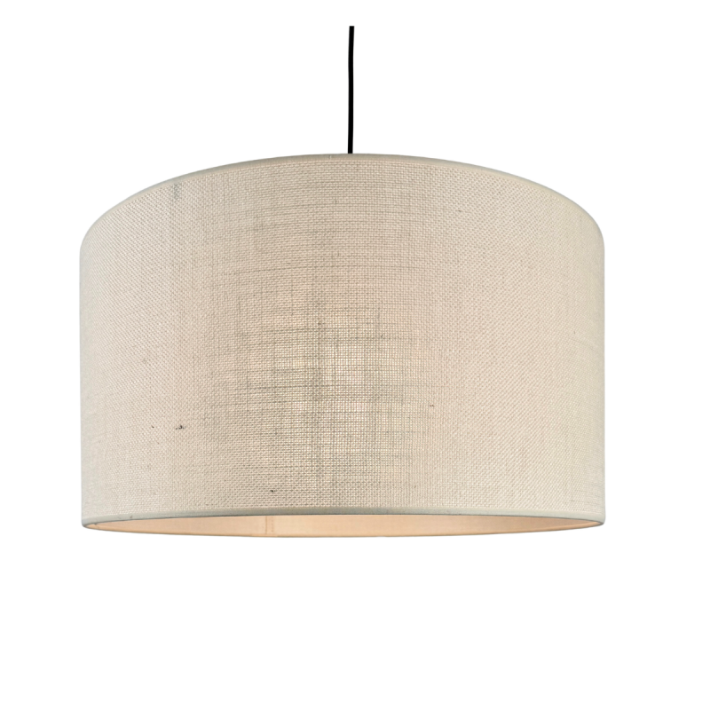 Nola Suspension en jute blanche non électrifiée D.50cm