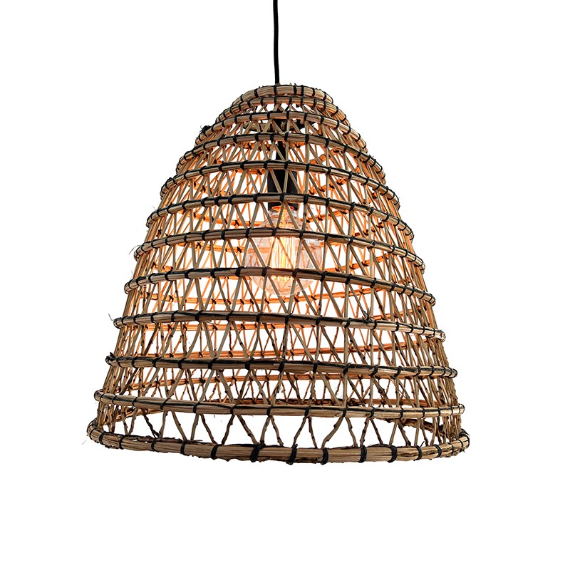 SUSPENSION PALMIER NASSE 40 TRESSÉE NOIR