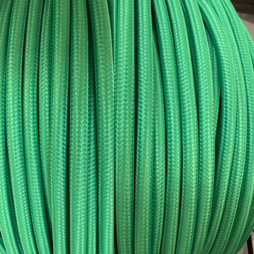 CÂBLE ELECTRIQUE TEXTILE VERT